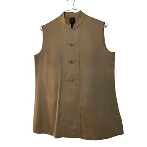 Dana B and Karen 100% Silk Vest Jacket Women's 6 Quilted Button Up Sleeveless